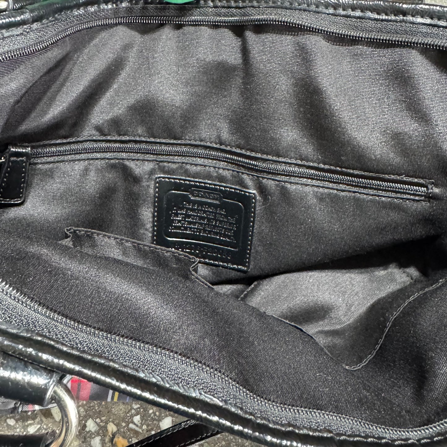 COACH CHECKED BAG