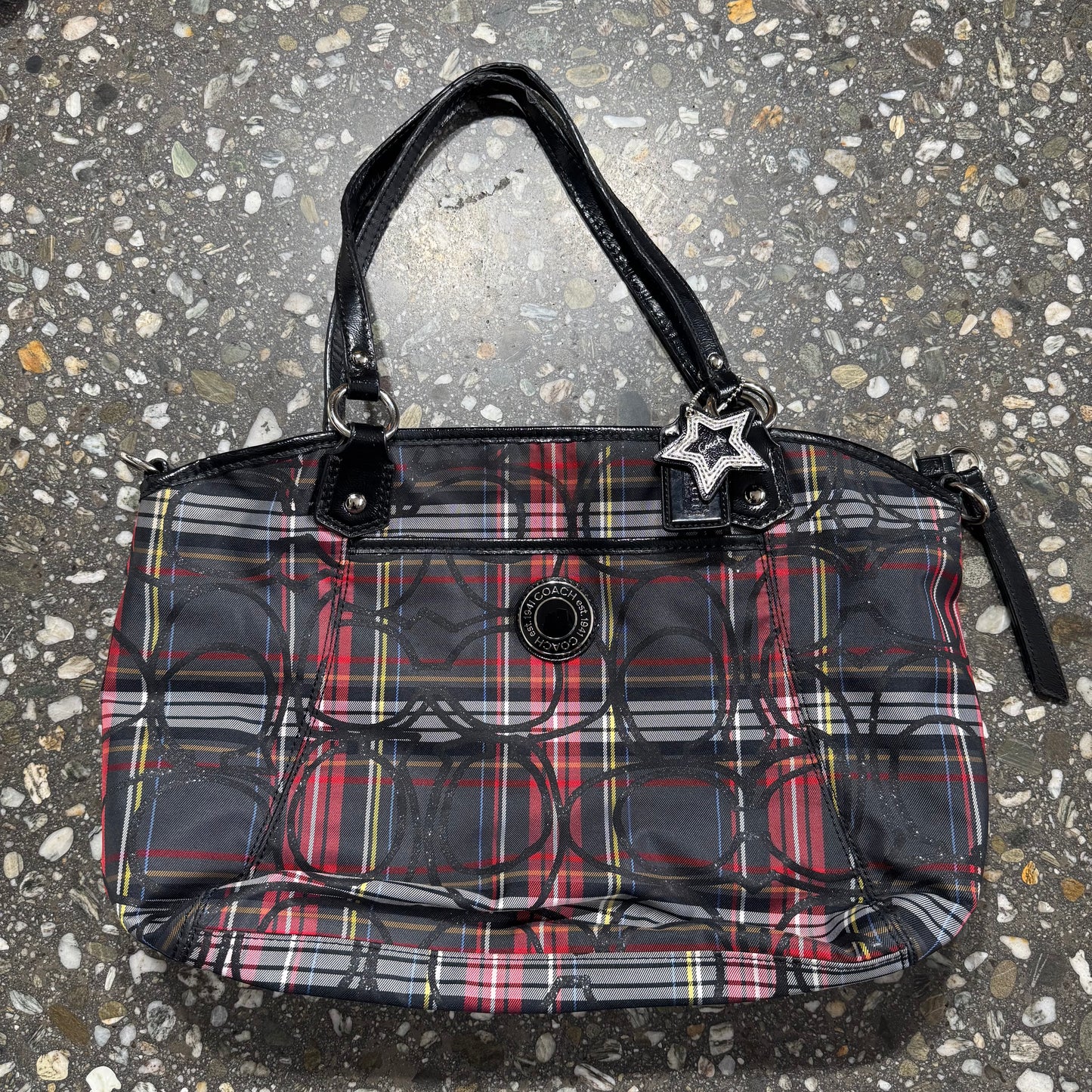 COACH CHECKED BAG
