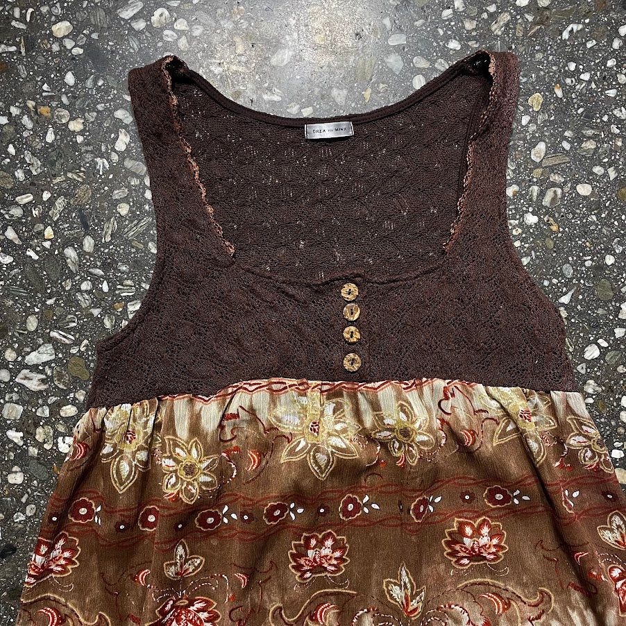 DREA MY MINX BROWN DRESS