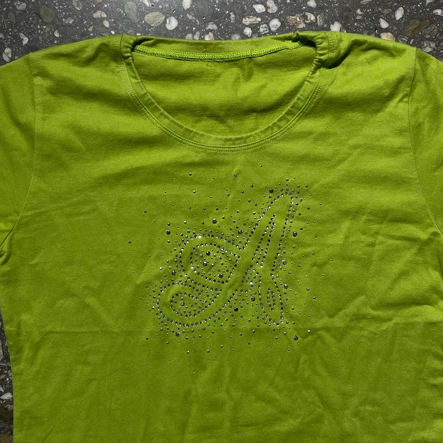 GREEN Y2K T SHIRT