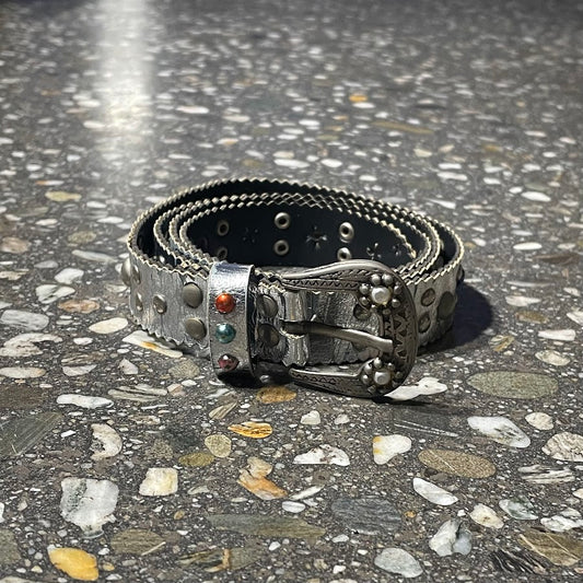 SILVER 1980S BELT